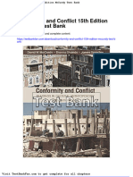 Full Download Conformity and Conflict 15th Edition Mccurdy Test Bank