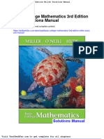 Full Download Basic College Mathematics 3rd Edition Miller Solutions Manual