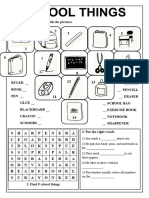 School Things Fun Activities Games Wordsearches 95028