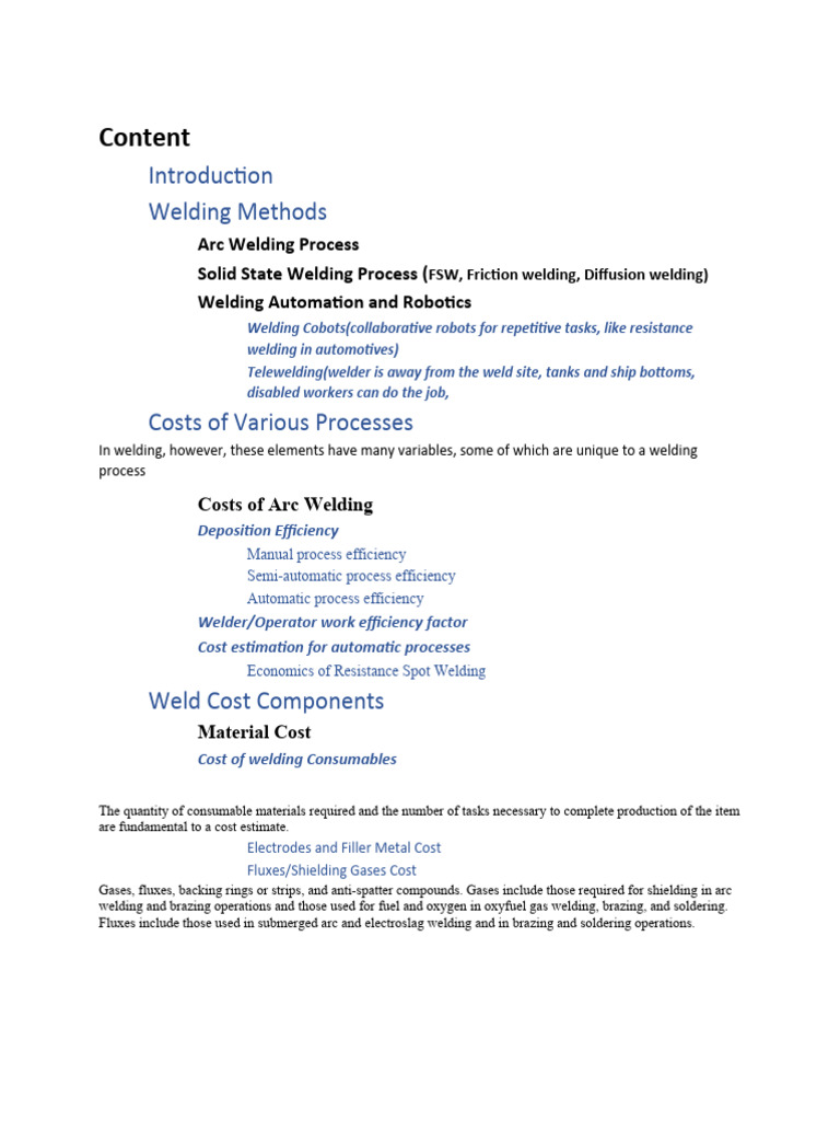Welding Cost Management Guide | PDF | Welding | Construction
