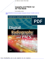 Full Download Digital Radiography and Pacs 1st Edition Carter Test Bank