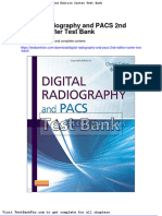Full Download Digital Radiography and Pacs 2nd Edition Carter Test Bank
