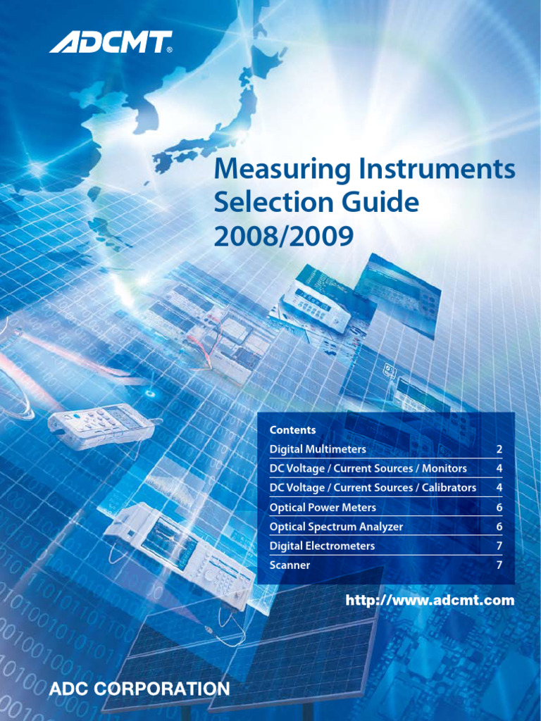 ADCMT 7351E User Manual Overview | PDF