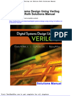 Full Download Digital Systems Design Using Verilog 1st Edition Roth Solutions Manual