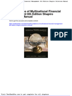 Full Download Foundations of Multinational Financial Management 6th Edition Shapiro Solutions Manual