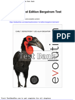 Full Download Evolution 1st Edition Bergstrom Test Bank