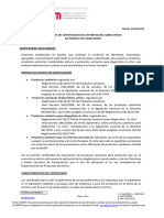 Informacion Solicitud Certificados Exportacion Libre Venta Productos Sanitarios