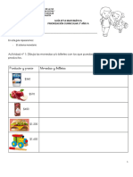 Guía 14 Matematica Apoyo Pie 3°a