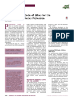 Revisions To The Code of Ethics For The Nutrition&