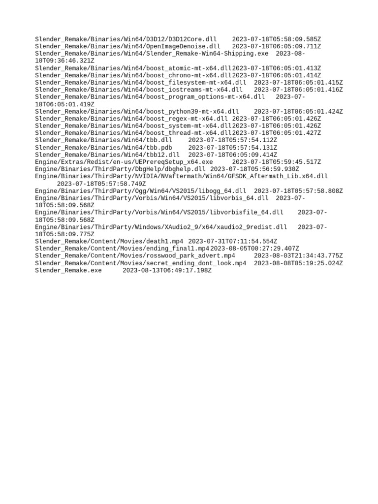 Manifest nonufsfiles win64 pdf
