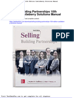 Full Download Selling Building Partnerships 10th Edition Castleberry Solutions Manual