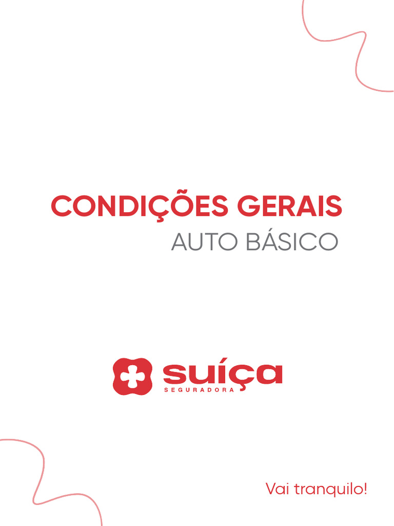 Condições Gerais do Seguro Auto Suiça | PDF | Seguro | Indenização