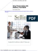 Full Download Selling Building Partnerships 8th Edition Castleberry Test Bank