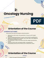 Oncology Nursing Lecture Week 1-6