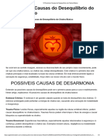 10 Possíveis Causas Do Desequilíbrio Do Chakra Básico