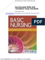 Full Download Basic Nursing Concepts Skills and Reasoning 1st Edition Treas Test Bank