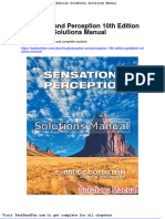 Full Download Sensation and Perception 10th Edition Goldstein Solutions Manual