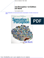 Full Download Sensation and Perception 1st Edition Schwartz Test Bank
