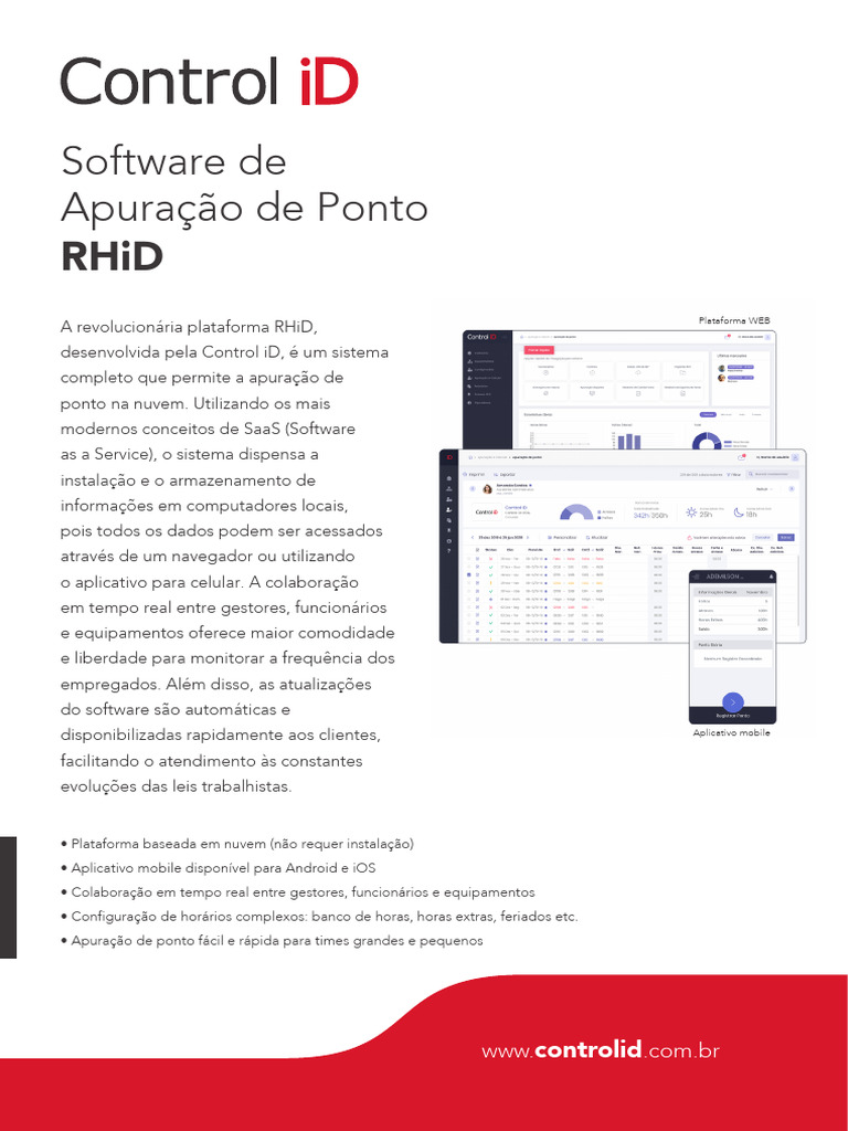 Sistema RHiD: Apuração de Ponto na Nuvem | PDF