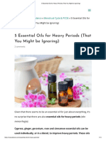 5 Essential Oils For Heavy Periods (That You Might Be Ignoring)