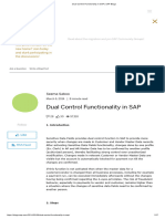 Dual Control Functionality in SAP - SAP Blogs