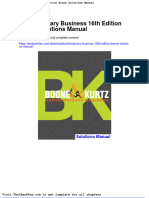 Full Download Contemporary Business 16th Edition Boone Solutions Manual