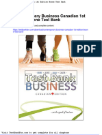 Full Download Contemporary Business Canadian 1st Edition Boone Test Bank