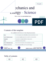 Mechanics and Energy Science 11th Grade