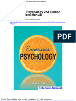 Full Download Experience Psychology 2nd Edition King Solutions Manual