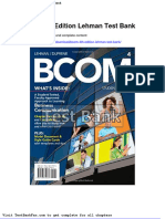 Full Download Bcom 4th Edition Lehman Test Bank