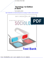 Full Download Experience Sociology 1st Edition Croteau Test Bank