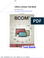 Full Download Bcom 8th Edition Lehman Test Bank