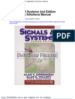 Full Download Signals and Systems 2nd Edition Oppenheim Solutions Manual
