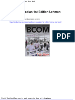 Full Download Bcom Canadian 1st Edition Lehman Test Bank