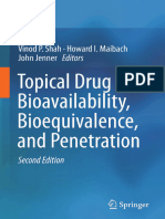 Topical Drug Bioavailability Bioequivalence and Penetration 2014