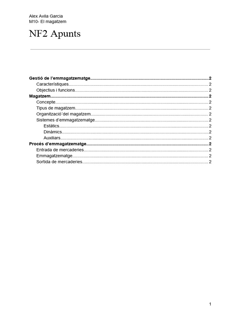 NF2 Apunts M10 | PDF
