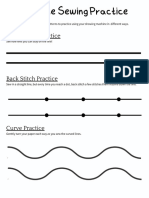 Machine Sewing Practice Sheet Printables