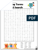 Sewing Terms Word Search