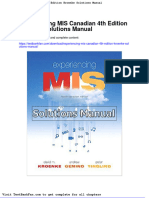 Full Download Experiencing Mis Canadian 4th Edition Kroenke Solutions Manual