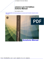 Full Download Dynamic Business Law 3rd Edition Kubasek Solutions Manual