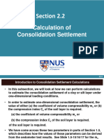 2.2 Calculation of Consolidation Settlement