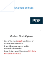 4 Block Cipher and DES