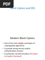 4 Block Cipher and DES