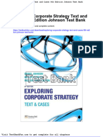 Full Download Exploring Corporate Strategy Text and Cases 8th Edition Johnson Test Bank