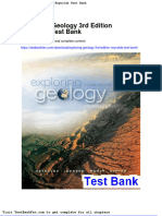 Full Download Exploring Geology 3rd Edition Reynolds Test Bank