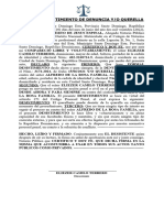 Acto de Desistimiento de Denuncia Yo Querella - Eliezer Camilo Terrero