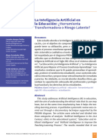 4 La Inteligencia Artificial en La Educación Herramienta Transformadora o Riesgo Latente