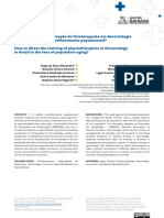 Como direcionar a formação do fisioterapeuta em Gerontologia no Brasil diante do envelhecimento populacional