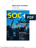Full Download Soc 2nd Edition Brym Test Bank
