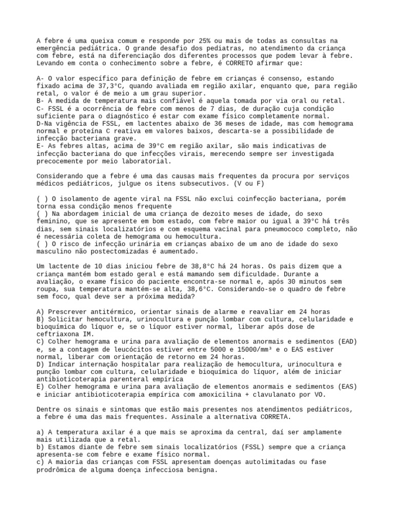 Questoes FSSL | PDF